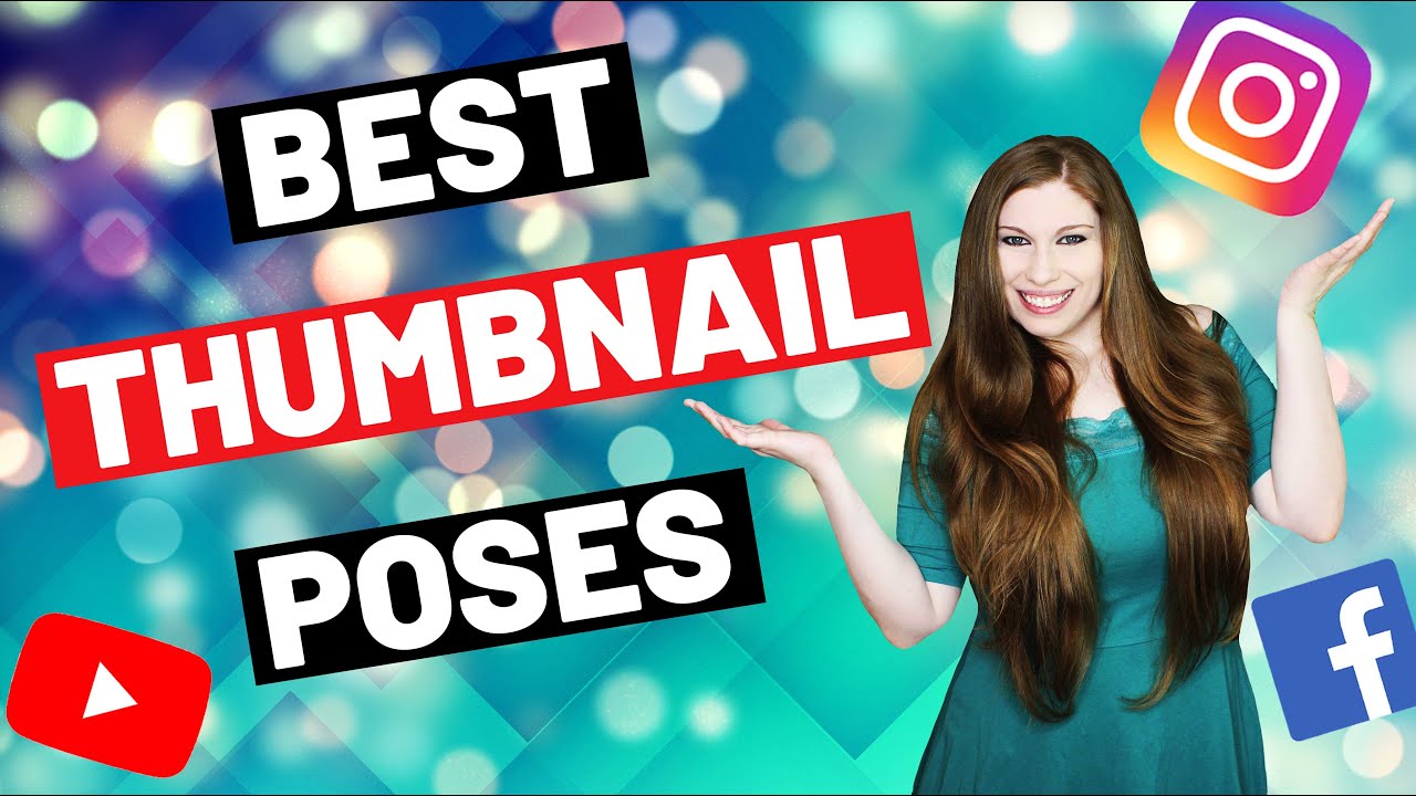 YouTube thumbnail poses and designs