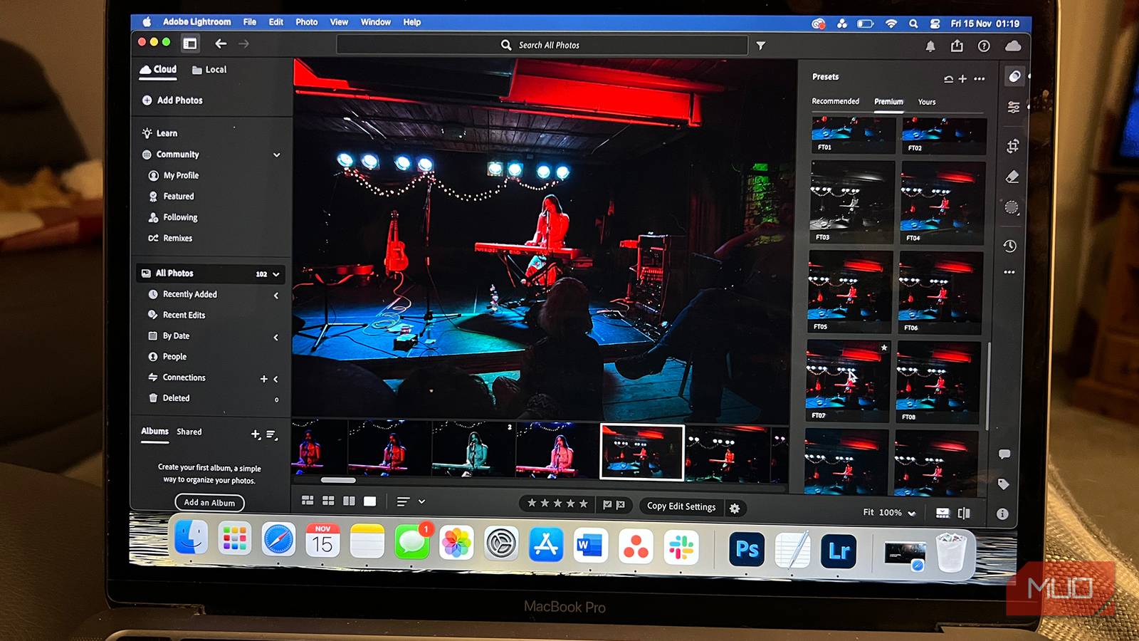 MacBook Pro with Lightroom and Photoshop
