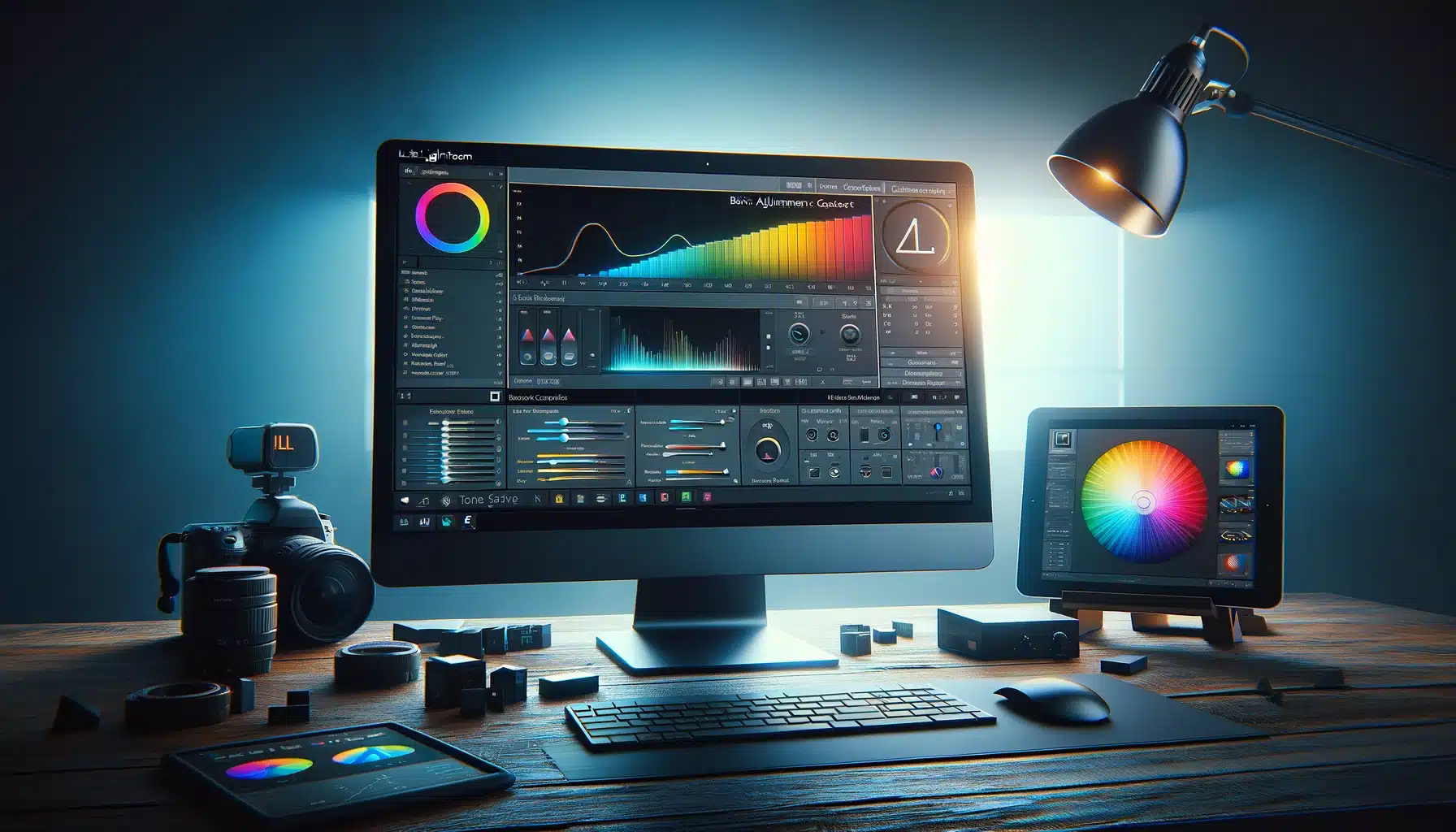 Photo editing workstation