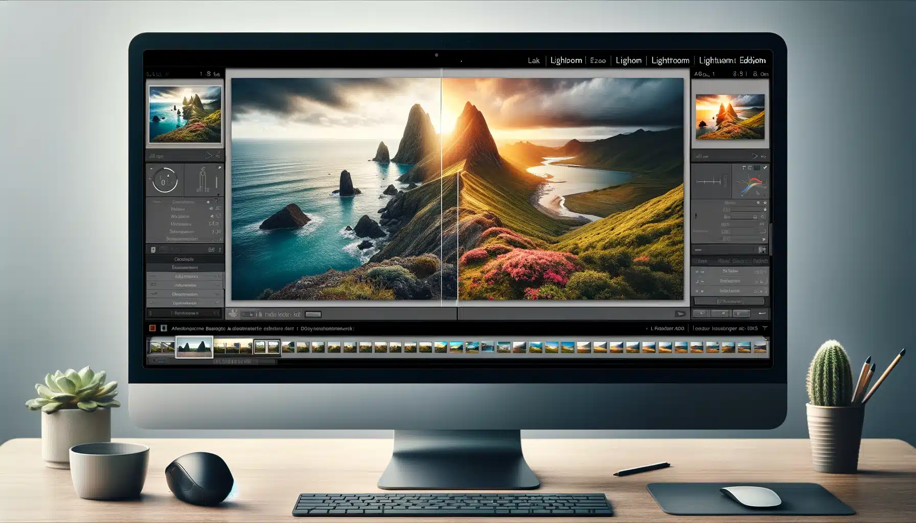 Lightroom editing interface