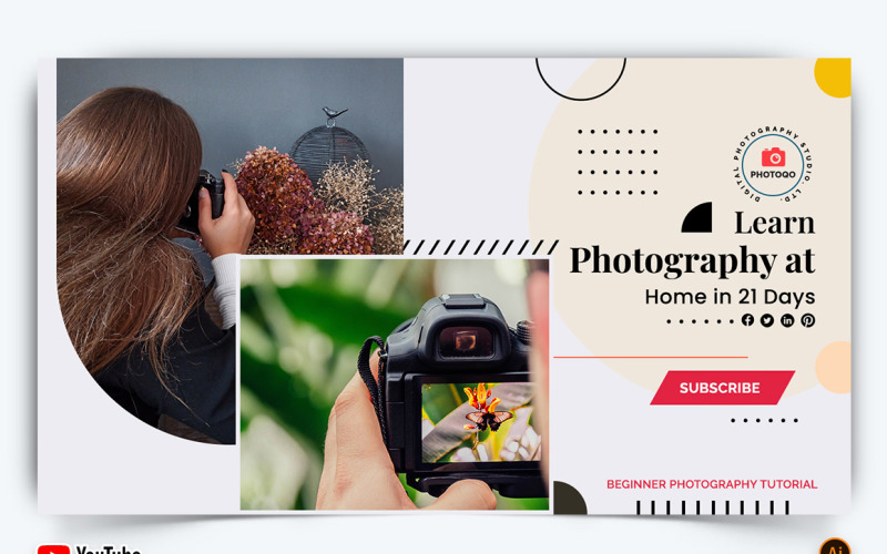 Photography tutorial thumbnail design